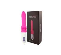 (Rose Red Box) Telescopic Dildo Vibrator Automatic Up Down Massager G-spot Thrusting Retractable Pussy Vibrate Large Size Sex Toys for Women