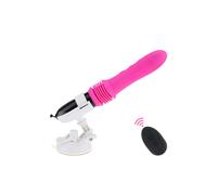 (Rose Red Controller) Telescopic Dildo Vibrator Automatic Up Down Massager G-spot Thrusting Retractable Pussy Vibrate Large Size Sex Toys for Women
