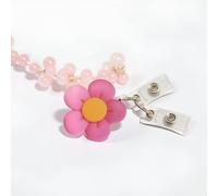 Rose Red Cute Badge Reel Retractable Flower Floral Nurse Badge Holder Clips Reels ID Name Clip Tag Pharmacy Medical Work Staff, Nurses, Hospital Nursing Teacher Women