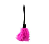 Rose Red Dusters for Cleaning, Turkey Feather Duster Heavy Duty Dusting Kit for Blinds Bookshelf Furniture