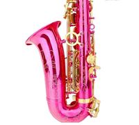 Rose Red Eb Alto Saxophone For Beginners Adults Brass Woodwind Instrument(Rose red)