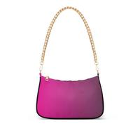 Rose Red Gradient Designer Handbags Womens Floral Shoulder Purses Zipper Crossbody Purse with Chain Strap