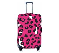 Rose Red Leopard Print Luggage Cover Suitcase Cover Protector Travel Suitcase Cover
