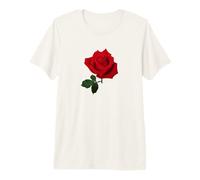 Rose Red Rose Botanical Flower Premium T-Shirt