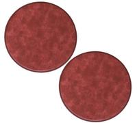 Rose Red Round Chair Cushions, 30cm PU Leather Non-Slip Seat Pads, 1/2/4 Packs for Dining Stools, High Stool Cushions, Comfort & Style for Home Decor