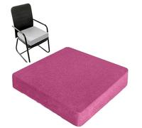 Rose Red Seat Cushion 40x40cm, Washable Low-Back Garden Furniture Pads, Orthopedic Booster Seat for Indoor/Outdoor Use, Soft Floor Cushions for Adults - 55x55x15cm