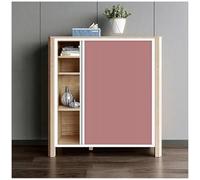 Rose Red Sliding Wardrobe Door - No Drill Push-Pull Privacy Solut for Kitchen, Bookcase, Closet (70x160cm) - Slish, Easy Inll, Space-Saving Design