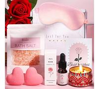 Rose Relaxation Bath Gift For Women Pamper Gifts Pamper Hamper New Mother Self Care Gift Set Pamper Kit Care Package For Her Relax Spa Gift Birthday Gift For Women, Mom, Girls, Her, Friend