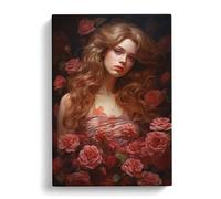 Rose Renaissance Art Canvas Wall Art Print 30x20 Inch