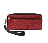 Rose Represents Love Print Leather Small Makeup Bag – Reusable Cosmetic Accessories Organizer, Travel Toiletry Bag