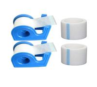 Rose Romee Micropore Surgical Medical Tape with Dispenser, Surgical Paper Tapes, Wound First Aid Tape, 1 Inch X 10 Yard, White, NonSterile, 2 Each
