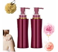 Rose Scented Body Wash, Golden Glow Shower Gel, Moisturizing Cleanser for Dry Skin