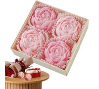 Rose Scented Candle - Soy Paraffin, 1.46 Inch, Rose Candle, Scented Candle | Flower Candles, Decorative Aroma for Home, Bedroom, , Wedding, Party, Gift Box, Ambi