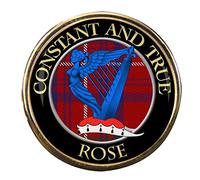 Rose Scottish Clan Pin Badge