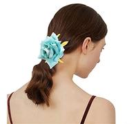 Rose Scrunchies Flower Ponytail Holder Flower Hair Scrunchies For Women Flower Hair Tie Hair Rope Flower Elastic Band