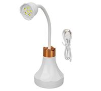 Rose Shaped UV LED Nail Lamp, Rotatable Hands Free Nail Dryer, 18W 360 Degree Adjustable Gel Polish Curing Lamp with Flexible Hose for Home and Salon Use