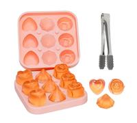 Rose Silicone Ice Cube Mold Tray - Large Non-Stick Flower Ice Ball Maker for DIY Food Grade Easy Release