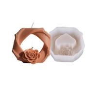 Rose Silicone Mold, 3D Flower Candle and Resin Craft Kit for Birthday Day Gifts, DIY Wedding Anniversary Party Decor with Soap Making Supplies