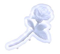 Rose Silicone Mold 3D Flower Resin Keychain Pendant Crystal Epoxy Jewelry Casting Molds with Hole Molds for Jewelry