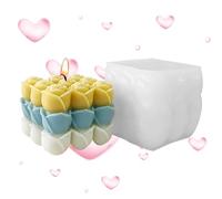 Rose Silicone Mold - Accessories For 3D Rose Cube Candle Making And - Flower Cement Mold | Home Decor Gift For Family Friends Holidays Valentine's Day