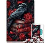 Rose Skull Jigsaws Puzzles 1000 Pieces for Adults Gifts,Family Game Stress Reliever Difficult Challenge Great Gifts And Toys (38x26cm)