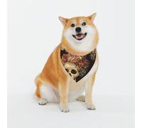 Rose Skull Print Classic Prints & Washable Scarves For Stylish Dogs And Cats Personalized Dog Bandanas - Stylish Pet Scarf For Medium To Large Dogs