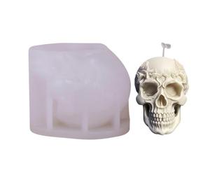 Rose Skull Silicone Mold Candle Making Epoxy DIY Craft Form
