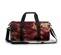 Rose Sparkling Gym Bag for Men Women, Sturdy Oxford Cloth Travel Bags with Removable Shoulder Strap, Waterproof Duffel Bag for Fitness, Travel, Yoga