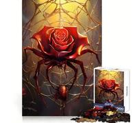 Rose Spider 1000 Piece Jigsaws for Adults Puzzle Boost Recall Anxiety Relief Accurate Edge Xmas Surprise (38x26cm)