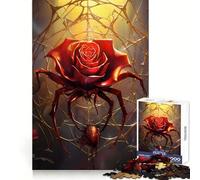 Rose Spider Jigsaw Puzzle for Teenagers 1000 Pieces Boost Memory Relaxing Fun Premium Cut Stylish Gift (38x52cm)