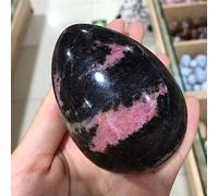 Rose Stone Crystal Quartz Gem Egg Room Decoration Home furnishings Aquarium Birthday Present (Size : 300-350g)
