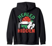 Rose Tattoo Machine Healed Not Hidden Theme Zip Hoodie