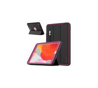 (ROSE) TECHGEAR D-FENCE For Apple iPad 10.2" 2021 / 2020 / 2019 9th, 8th, 7th Generation, Slim Tough Rugged Armour Smart Case + Stand, Schools Builders Case