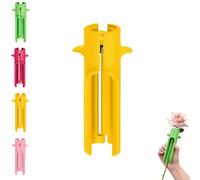 Rose Thorn Stripper & Leaf Remover Tool - Upgraded Floral Stem Cleaner for Home Gardening and Flower Shops, Ergonomic Design for Easy Rose Arrangements (Yellow)