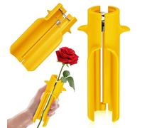 Rose Thorn Stripper Tool Flower Cleaner Cutter Thorn Remover Leaf Stripper Tool Yellow, Floral Arrangements Effortless New Upgrades Professional Florist for Home Flower Shop Wedding Home