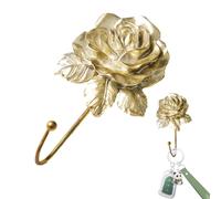 Rose Towel Hooks - Beautiful Flower Wall Coat Hooks, Rose Flower Coat Rack Hat Flower Wall Decorative Jacket Hanger Vintage Decor Rose Wall