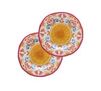 Rose&Tulipani Borgo Set 2 Salad Plates 100% Melamine 21 cm in Gift Box