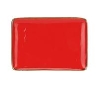 ROSE & TULIPANI Concert Coral Rectangular Tray 27x19cm Stoneware