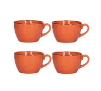 Rose TULIPANI Concerto Breakfast Cups, Set of 4, 420ml Each (Orange)
