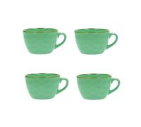 Rose TULIPANI Concerto Breakfast Cups, Set of 4, 420ml Each (Tiffany Green)