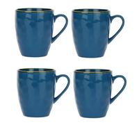 Rose Tulipani Concerto Mugs, Set of 4, 430ml Each (Blue)