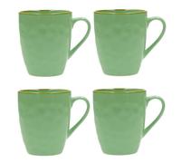 Rose Tulipani Concerto Mugs, Set of 4, 430ml Each (Tiffany Green)