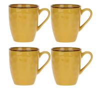Rose Tulipani Concerto Mugs, Set of 4, 430ml Each (Yellow)