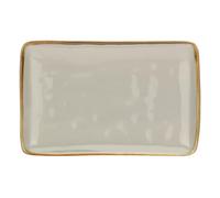 ROSE & TULIPANI MILANO Roses & Tulips-Set of 4 Rectangular Trays 20x13 cm Concert Grey Pearl