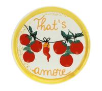 Rose & Tulipani That's Amore Pizza Plate 31 cm Yellow Porcelain