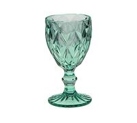 ROSE & TULIPS - Set of 6 Turquoise Diamond glasses