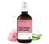 Rose Water Spray for Face with Matrixyl 3000 Organic Rose Water Face Spray with Aloe Vera and Hyaluronic Acid Moisturizing, Reduces Fine Lines, Stimulates Production