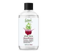 Rose Water with Aloe Vera - 100% Natural & Pure, Facial Skin Toner, Triple Purified Floral Hydrosol - 500ml