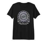 Rose Window Cathédrale Notre-Dame de Paris Premium T-Shirt