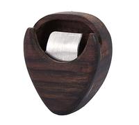 Rose Wood Guitar Pick Box, Heart Shaped Pick Box for Standard Small, Portable, Suitable for All Guitars